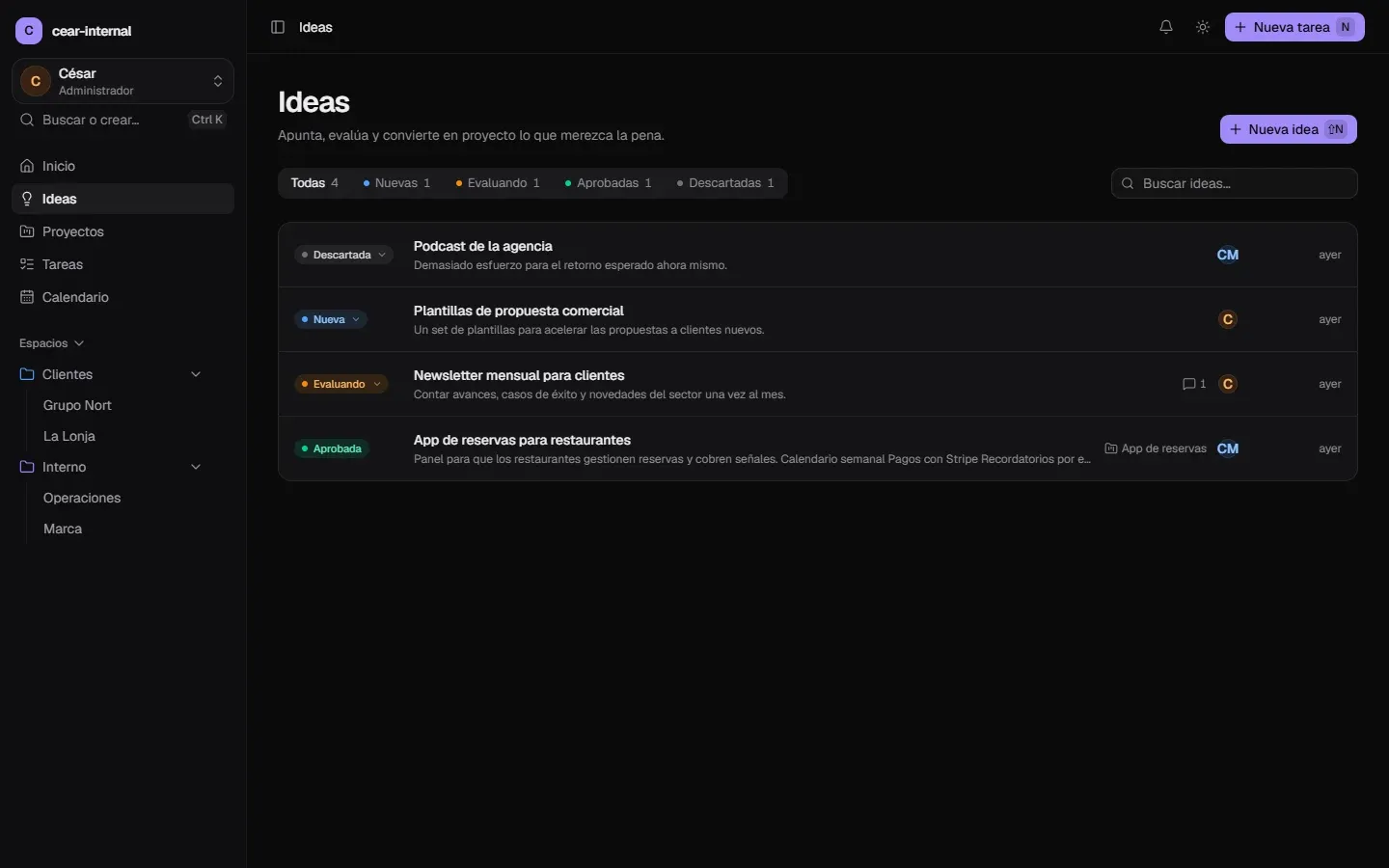 CEAR Internal — screenshot 6 of 6