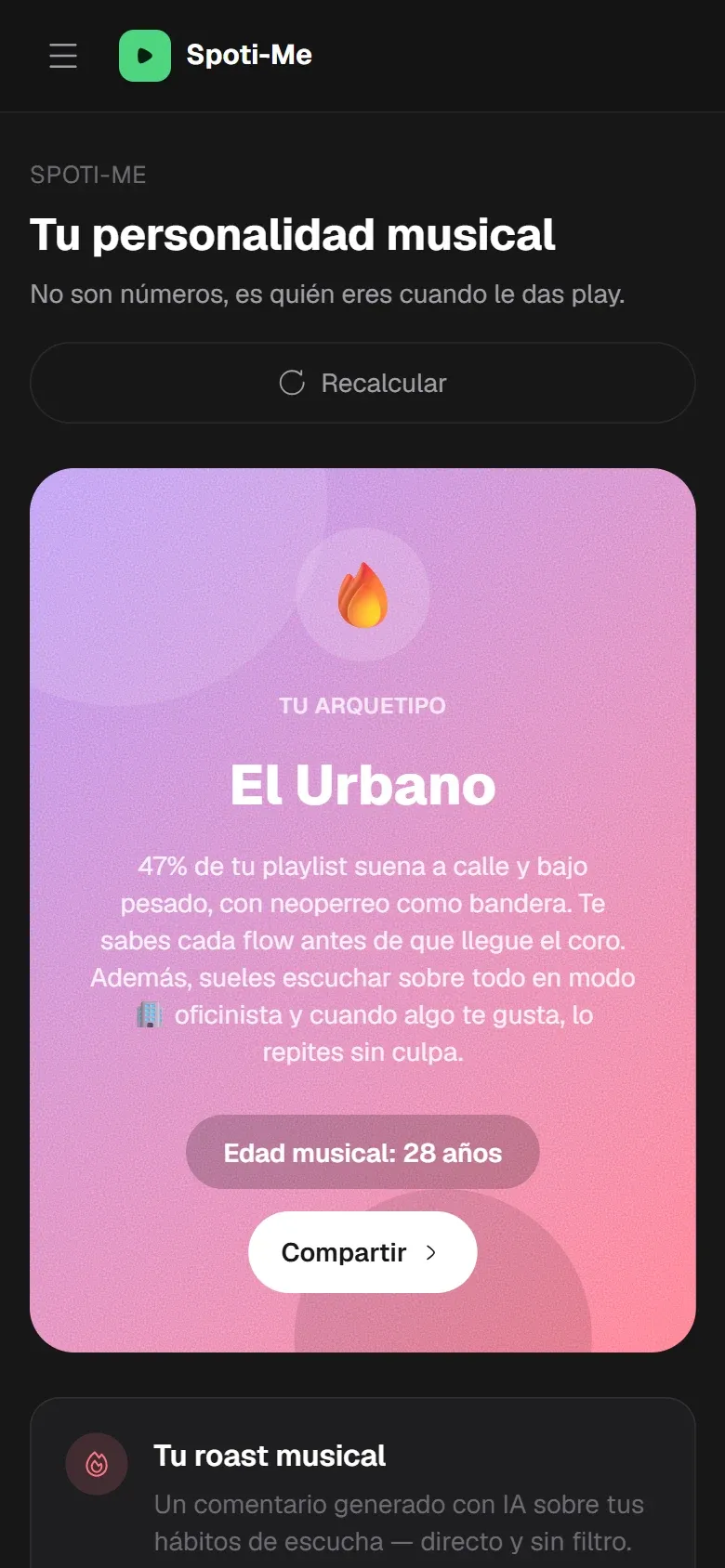 Spoti-Me — mobile screenshot 2 of 3
